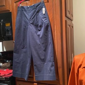 NWT Gap size 4 high rise pleated pants, Khaki's color